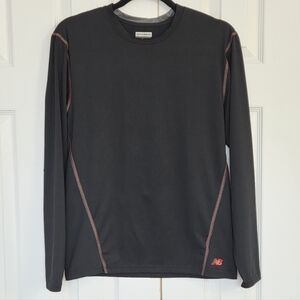 MENS NEW BALANCE LONG SLEEVE ATHLETIC LIGHTNING FAST DRY SHIRT M